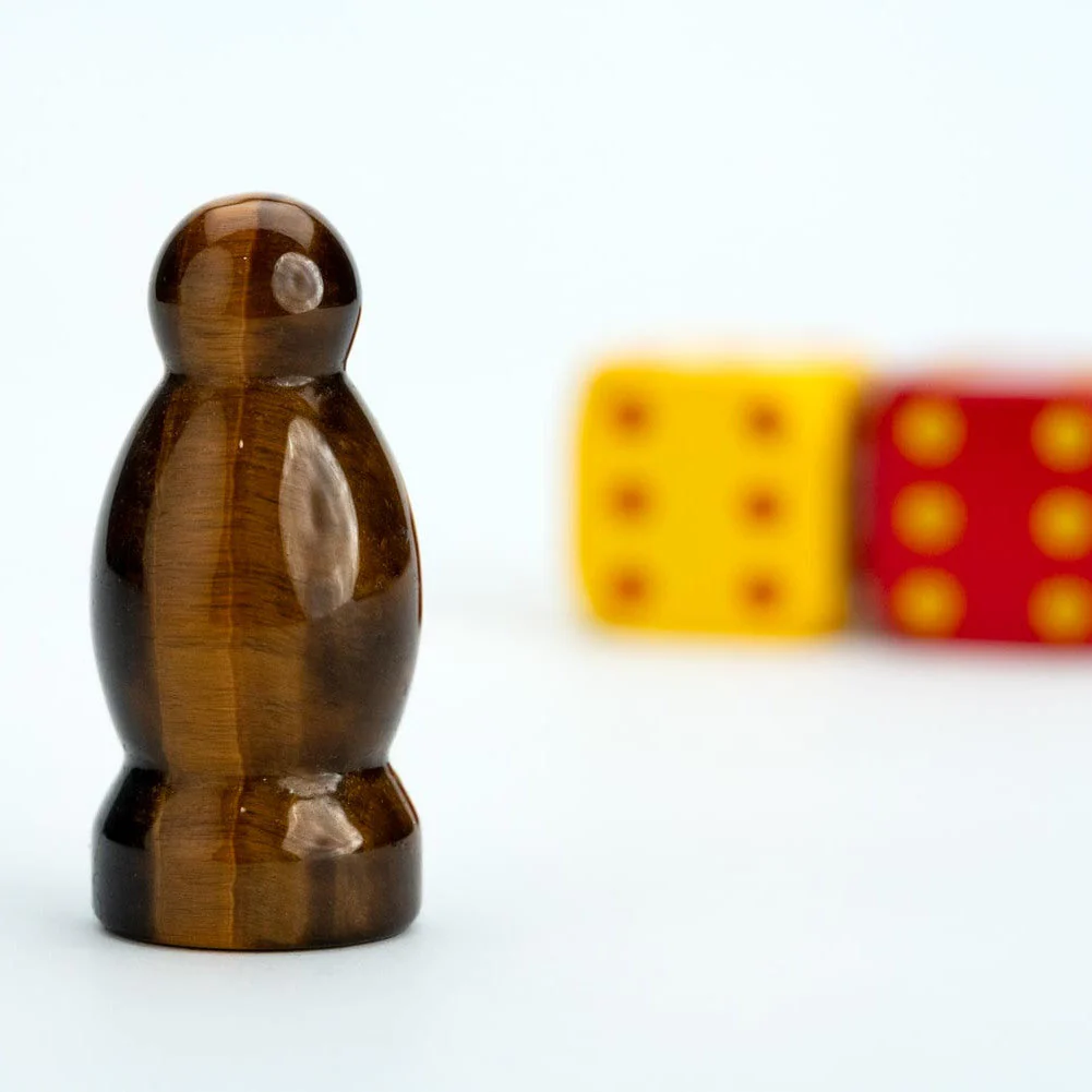 Fanroll By Metallic Dice Games MDG CATAN Premium Robber and Metal Dice Set Tiger's Eye - Image 3