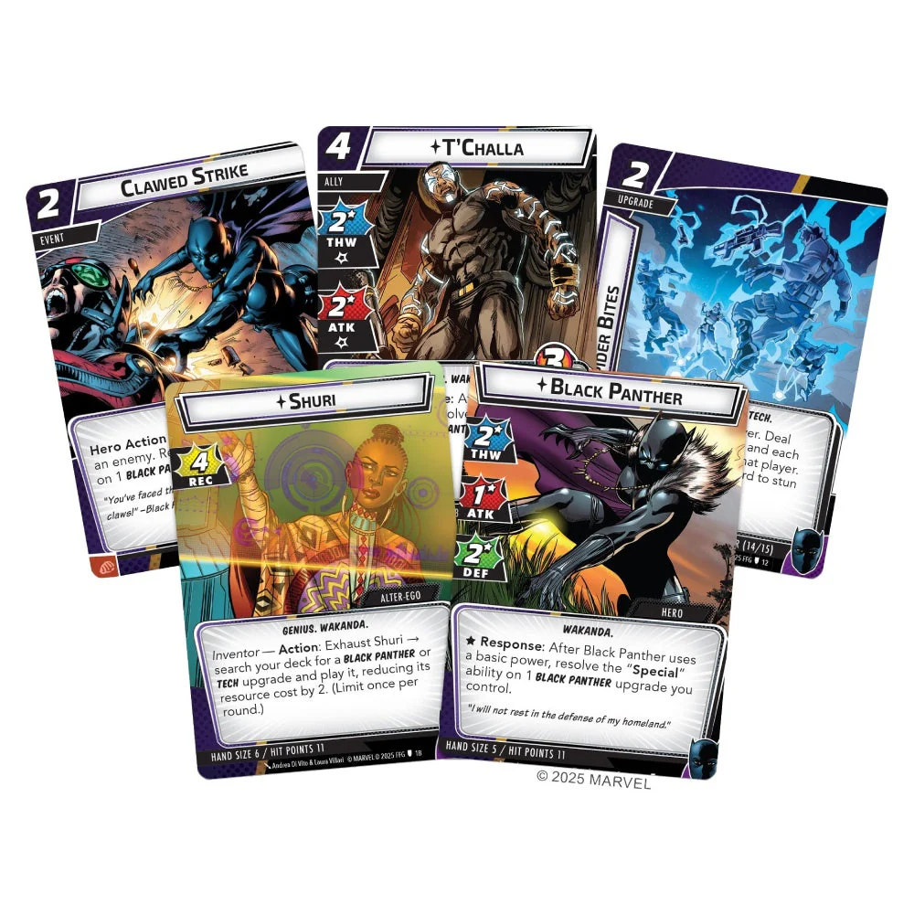 Fantasy Flight Games Marvel Champions: The Card Game Black Panther Hero Pack Board Game - Image 3