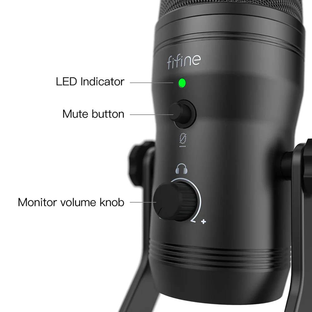 Fifine K690 Cardioid USB Microphone – PC/Mac - Image 4