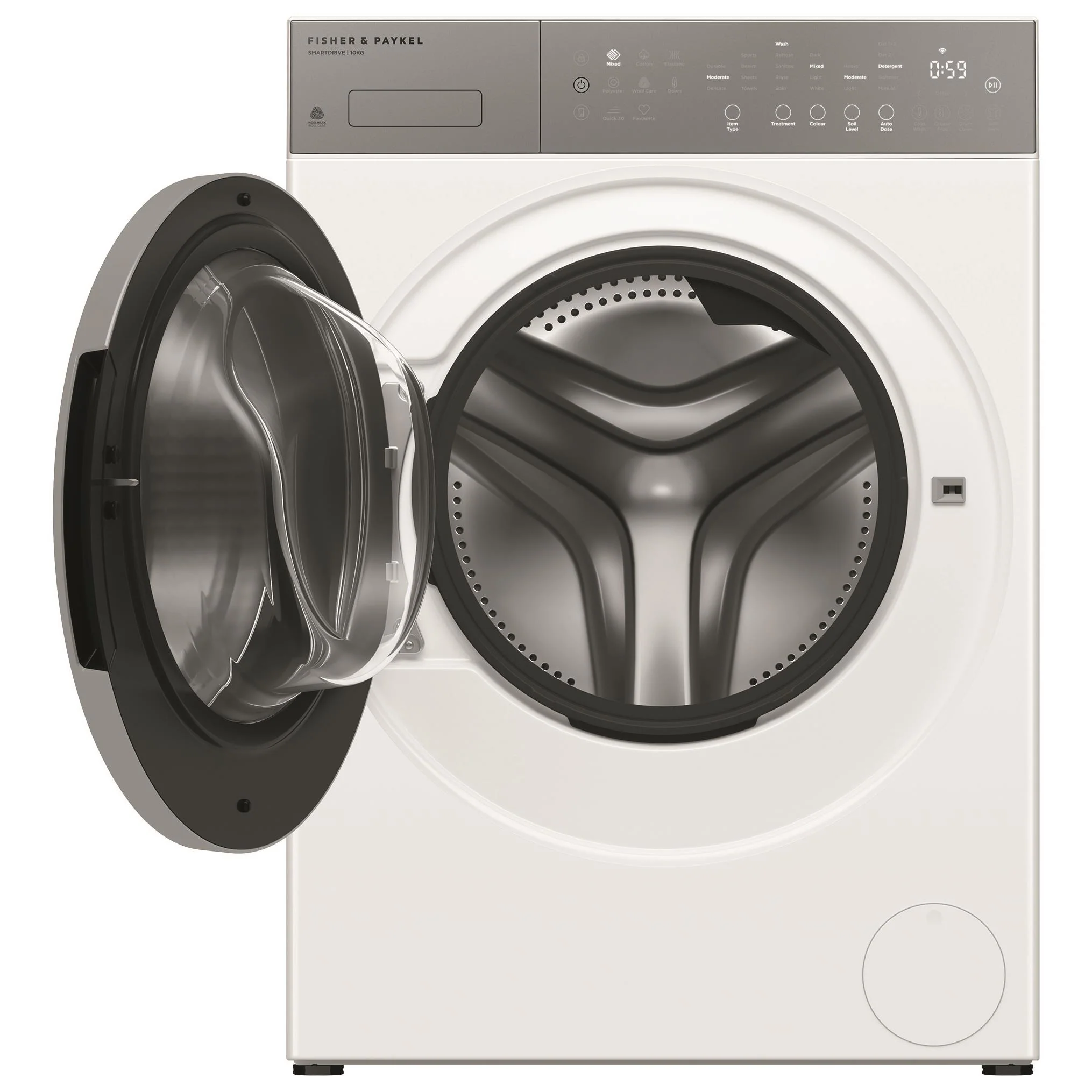 Fisher & Paykel WH1060P5 Series 5 10kg Contemporary Fron Load Washer - Image 2