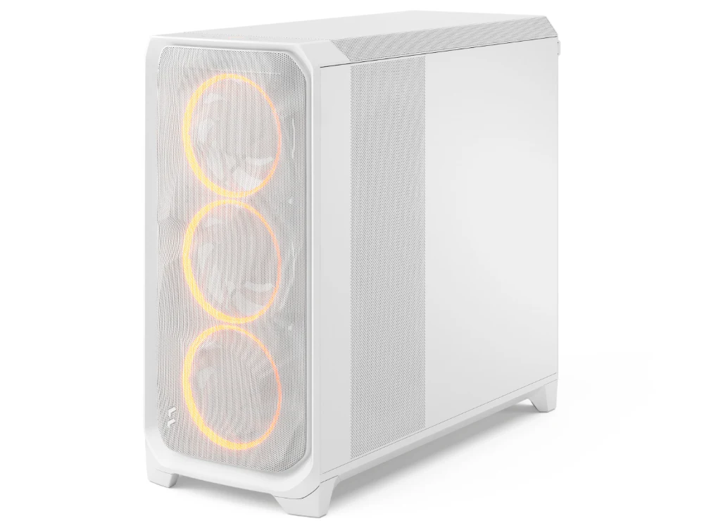 Fractal Design Meshify 3 XL Full-Tower Case - White RGB TG Clear Tint - Image 4