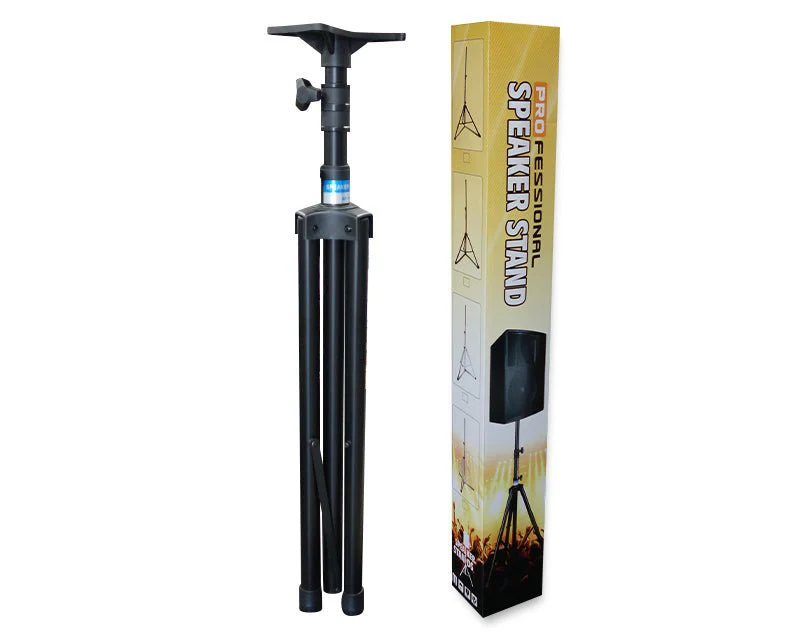 Freedom Heavy Duty Speaker Stands Pair Top Hat Mounting Bracket 2m Height - Image 3
