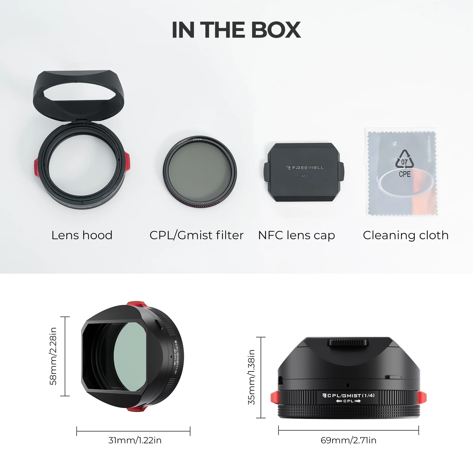 Freewell Real Lens Hood for Fuji X100 Series (Black) - Image 7