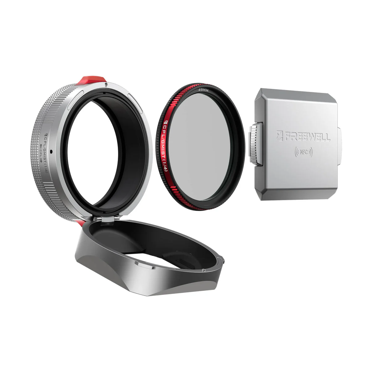 Freewell Real Lens Hood for Fuji X100 Series (Silver) - Image 2