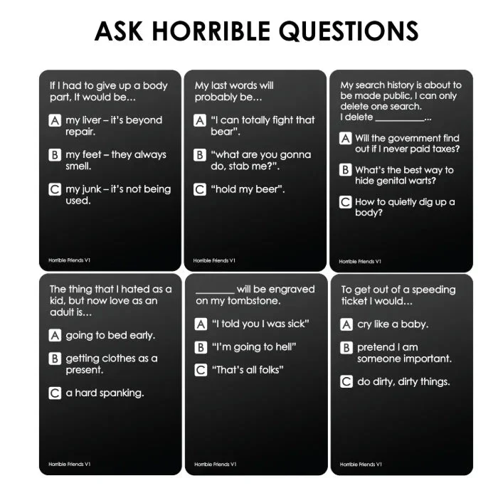 Friendly Rabbit Horrible Friends Party Game - Image 3