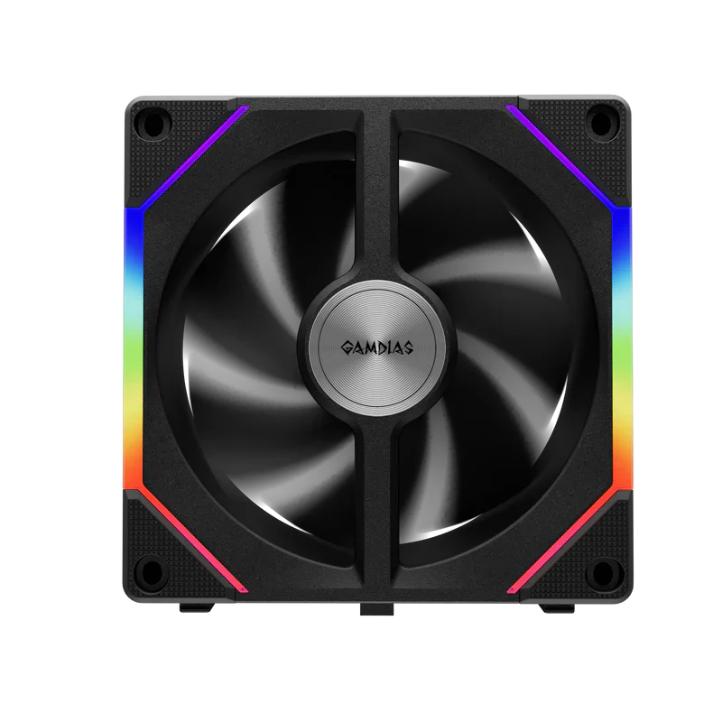 Gamdias AEOLUS P2 ARGB PWM 120mm Cooling Fan (3 Pack) - Image 2
