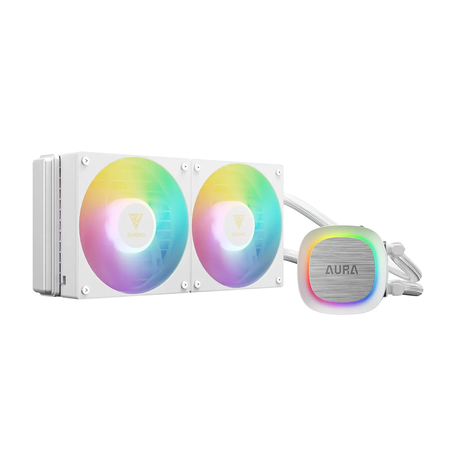 Gamdias ARUA GL240v2 240mm Liquid CPU Water Cooler (White) - Image 3