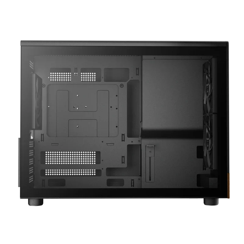 Gamdias ATHENA M4M M-ATX PC Case Tempered Glass Wood Design 3 PWM Fans - Image 7