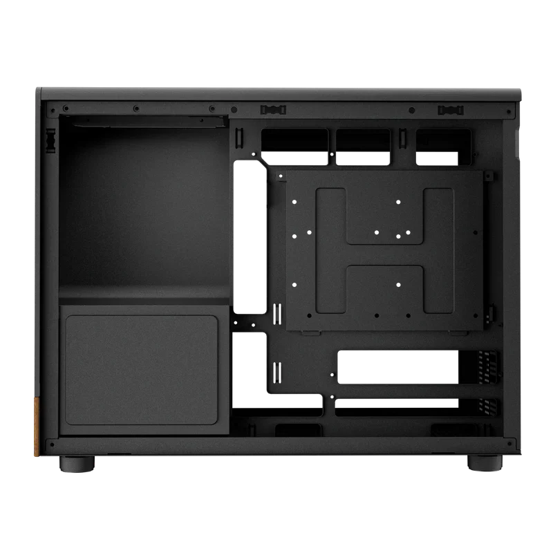 Gamdias ATHENA M4M M-ATX PC Case Tempered Glass Wood Design 3 PWM Fans - Image 8