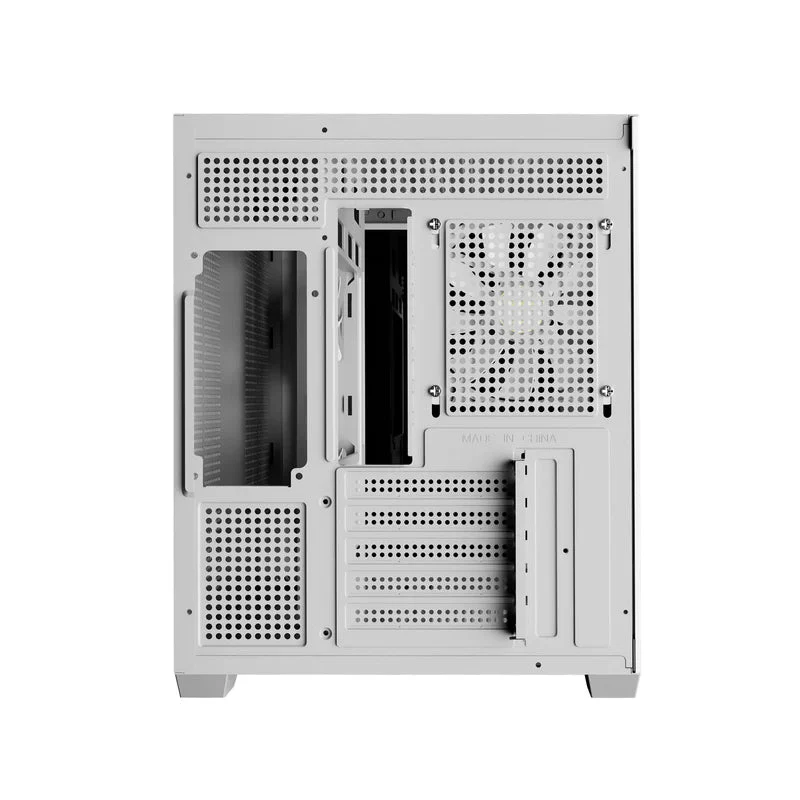Gamdias AURA GC10M V2 M-ATX PC Case Tempered Glass with 3 ARGB Fans (White) - Image 9