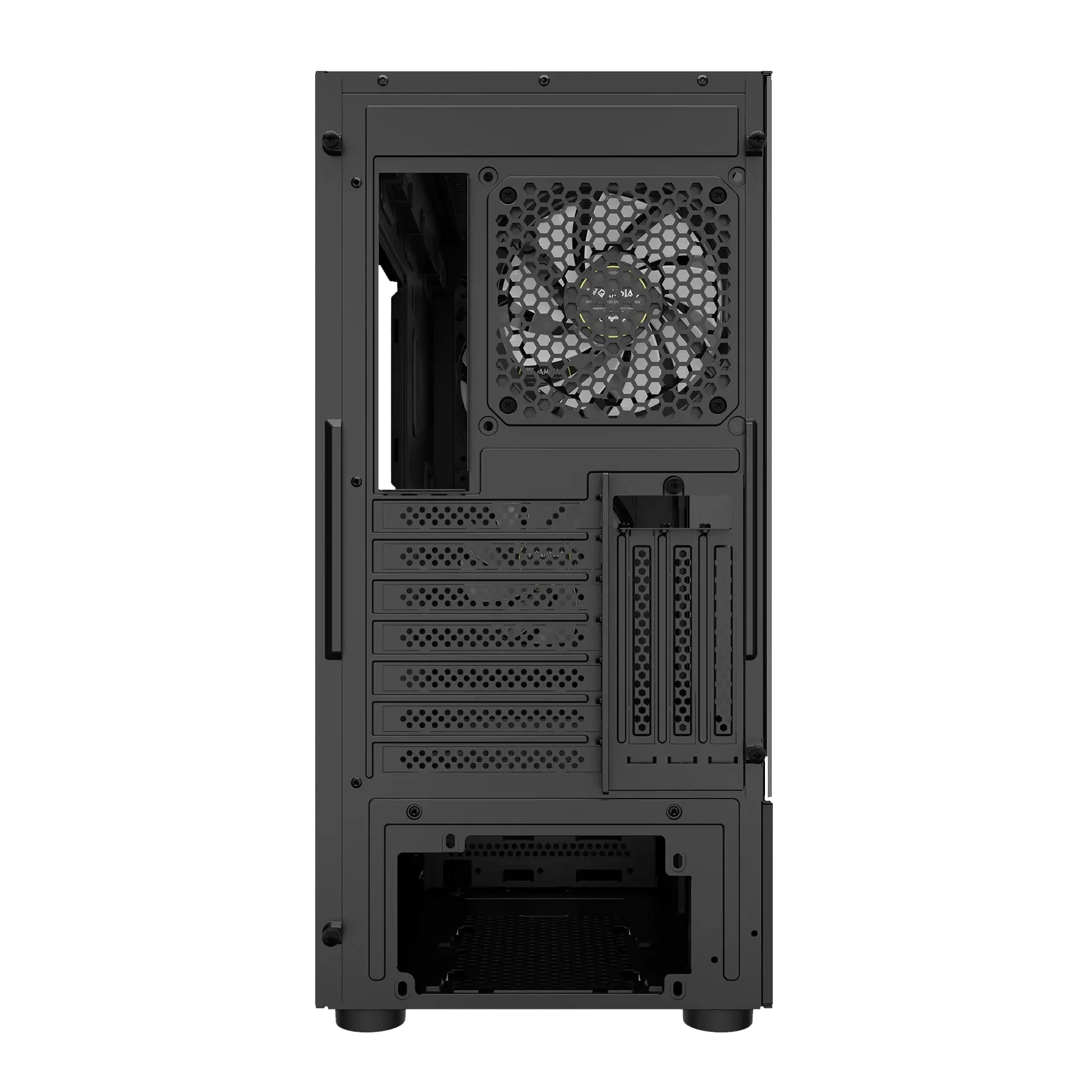 Gamdias Talos E3 Mesh Computer Case ATX Mid Tower with 3x ARGB Fans (Black) - Image 6