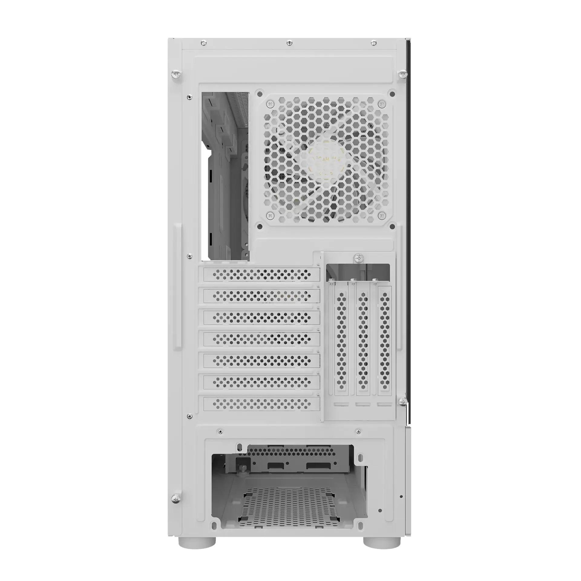 Gamdias Talos E3 Mesh Computer Case ATX Mid Tower with 3x ARGB Fans (White) - Image 6