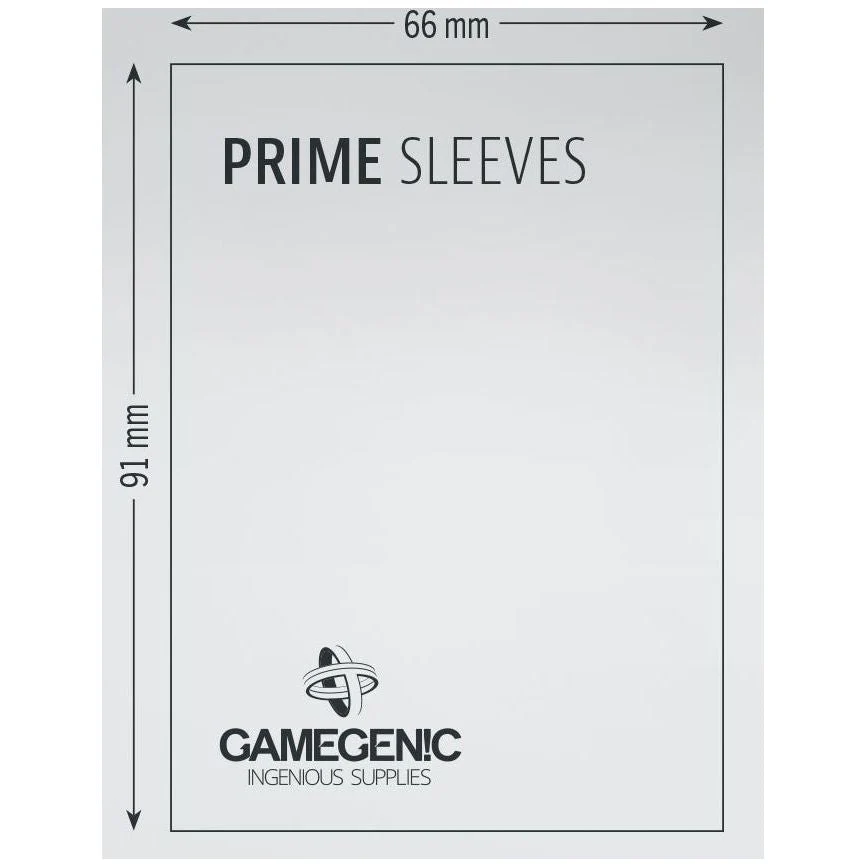 Gamegenic Prime Card Sleeves 66mmx91mm 100 Sleeves Per Pack (Black) - Image 3