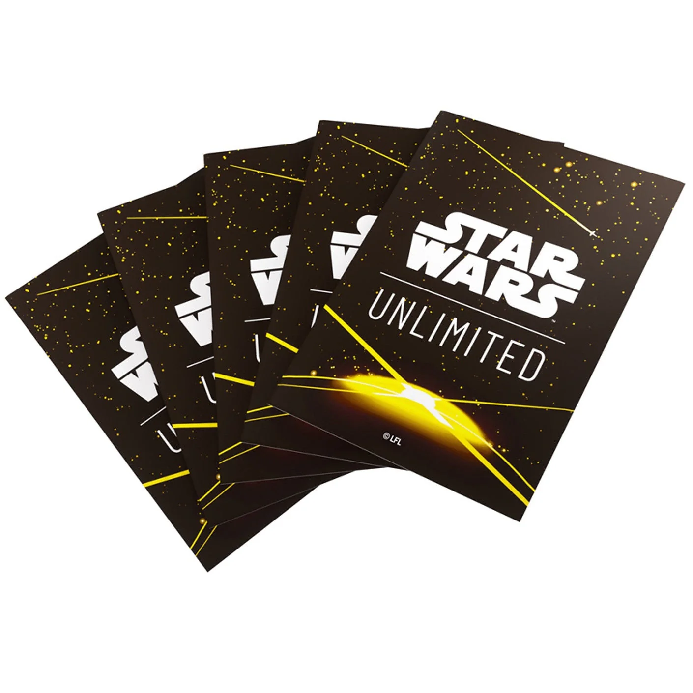 Gamegenic Star Wars Unlimited Art Sleeves - Card Back Yellow - Image 2
