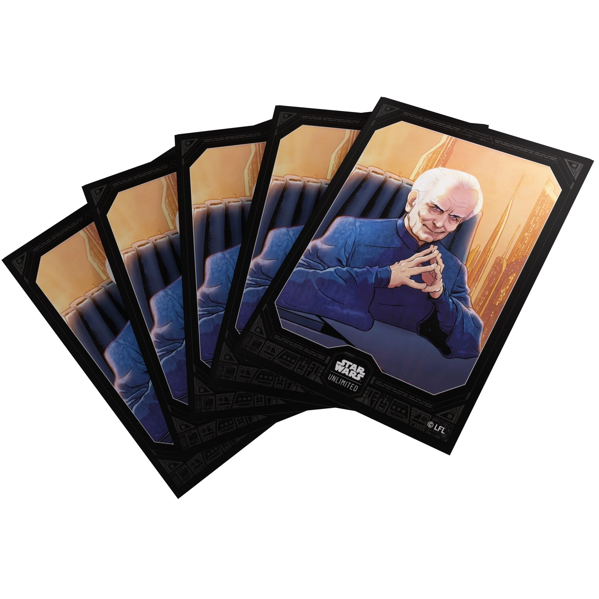 Gamegenic Star Wars Unlimited Premium Art Sleeves - Chancellor Palpatine 66mmx92mm - Image 3