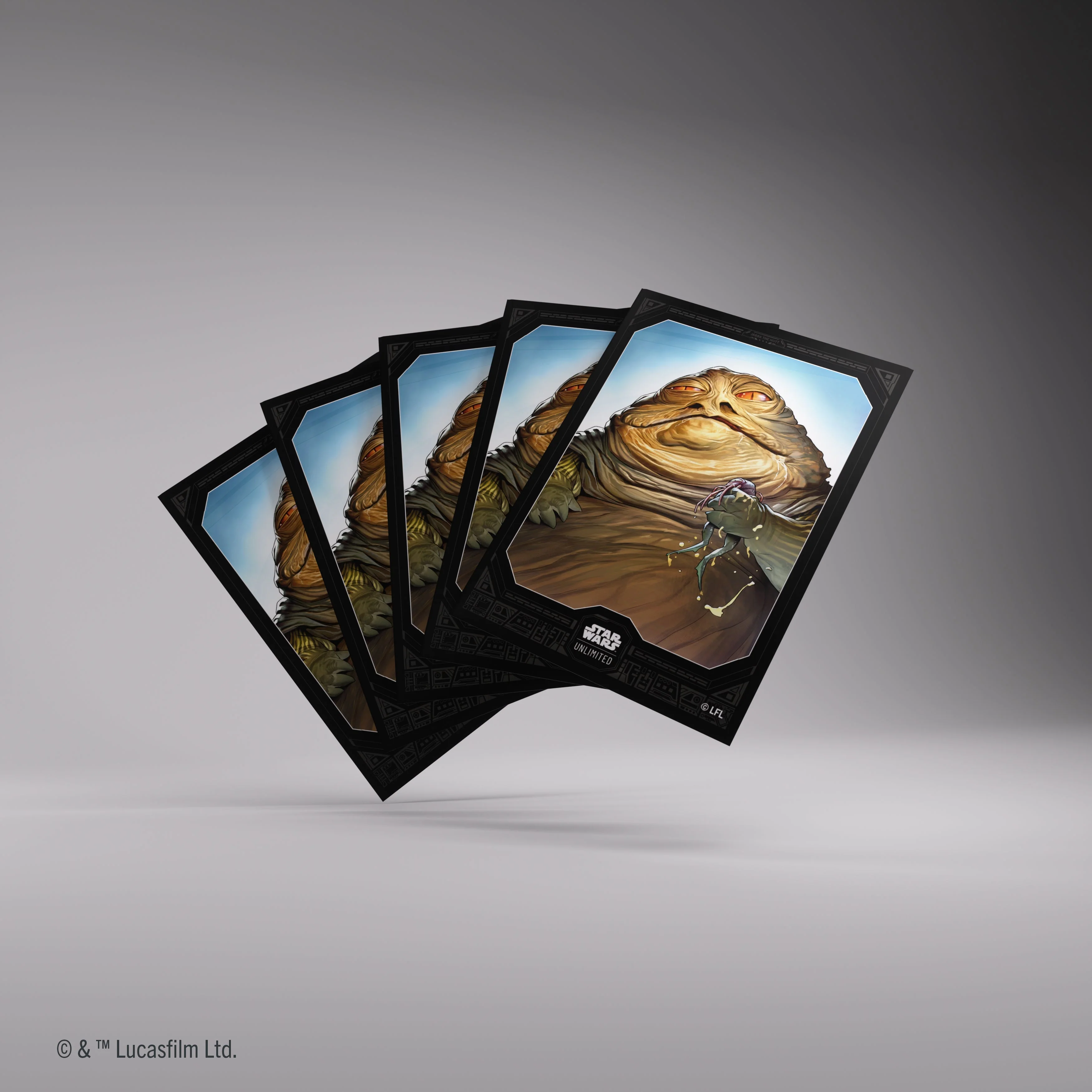 Gamegenic Star Wars Unlimited Premium Art Sleeves - Jabba the Hutt 66mmx92mm 62 Sleeves Per Pack - Image 3
