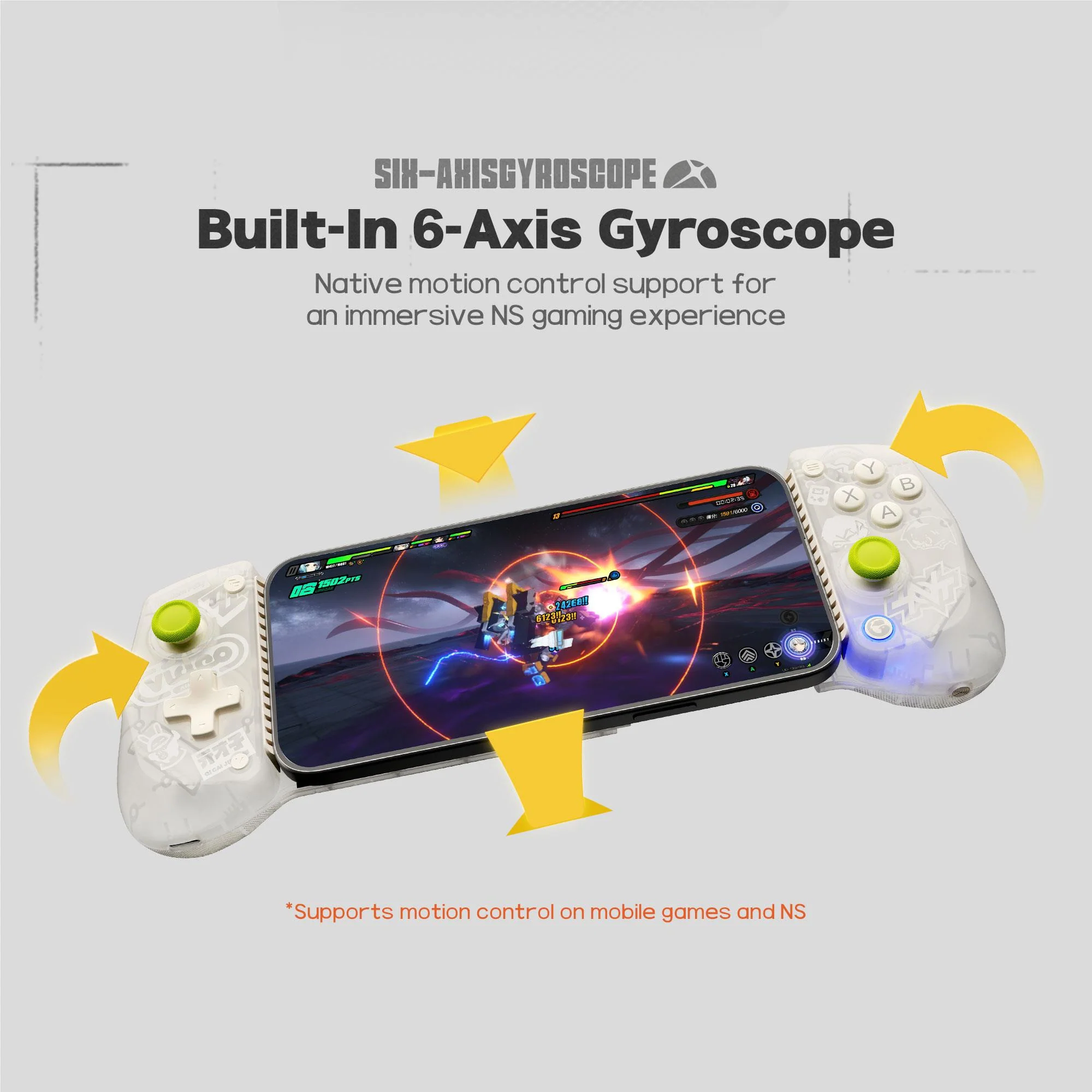 GameSir X5s Zenless Zone Zero Edition Wireless Mobile Controller (Veil White) - Image 12