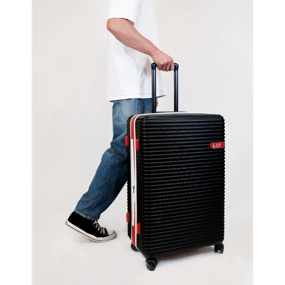 GAP Hard-Shell 4-Wheel Suitcase TSA Lock Medium Luggage 67cm Black - Image 5