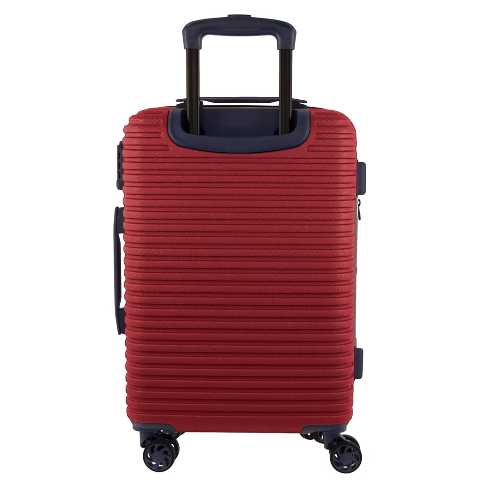 GAP Hard-Shell Suitcase 4 Wheel Hidden Pocket Cabin Luggage 56cm Red - Image 4