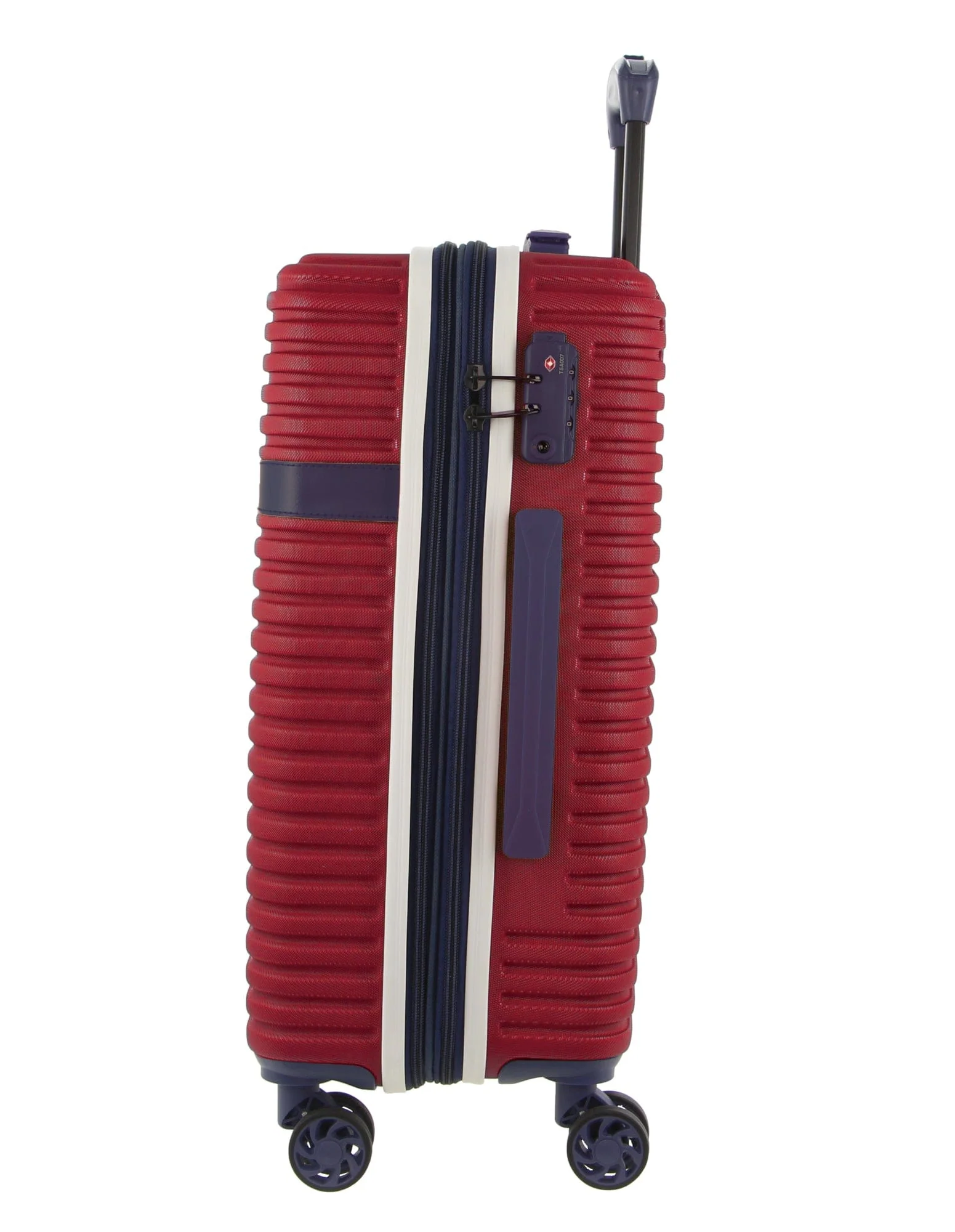 GAP Hard-Shell Suitcase 4 Wheel Hidden Pocket Cabin Luggage 56cm Red - Image 7