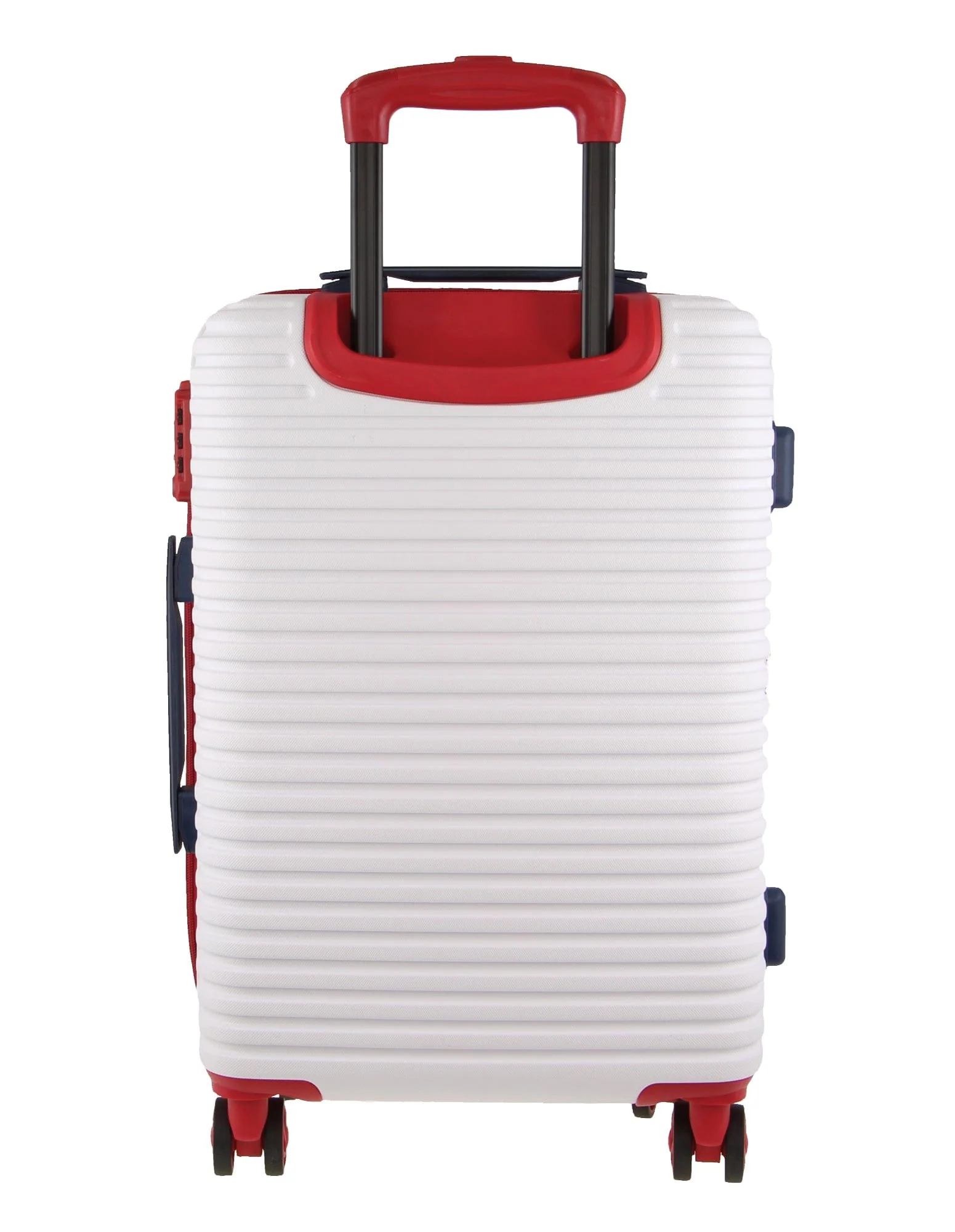 GAP Hard-Shell Suitcase 4 Wheel Hidden Pocket Cabin Luggage 56cm White - Image 8