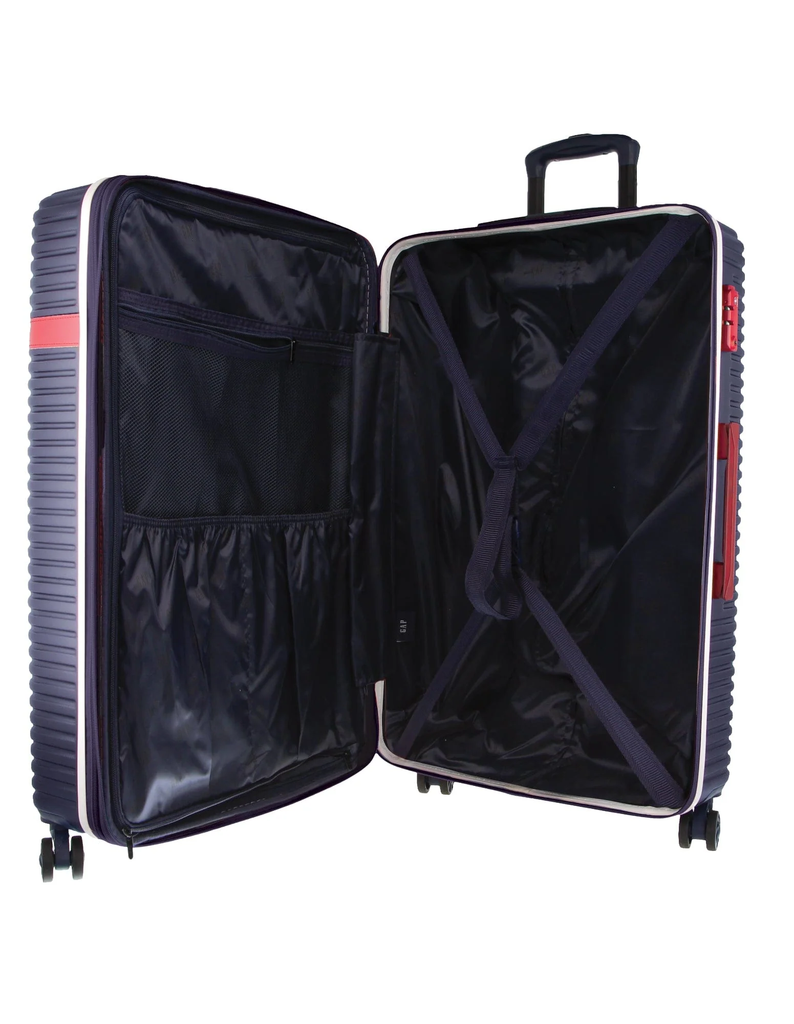GAP Hard-Shell Suitcase Large Cabin Luggage Set with Tag (Navy) [2-Pieces] - Image 7