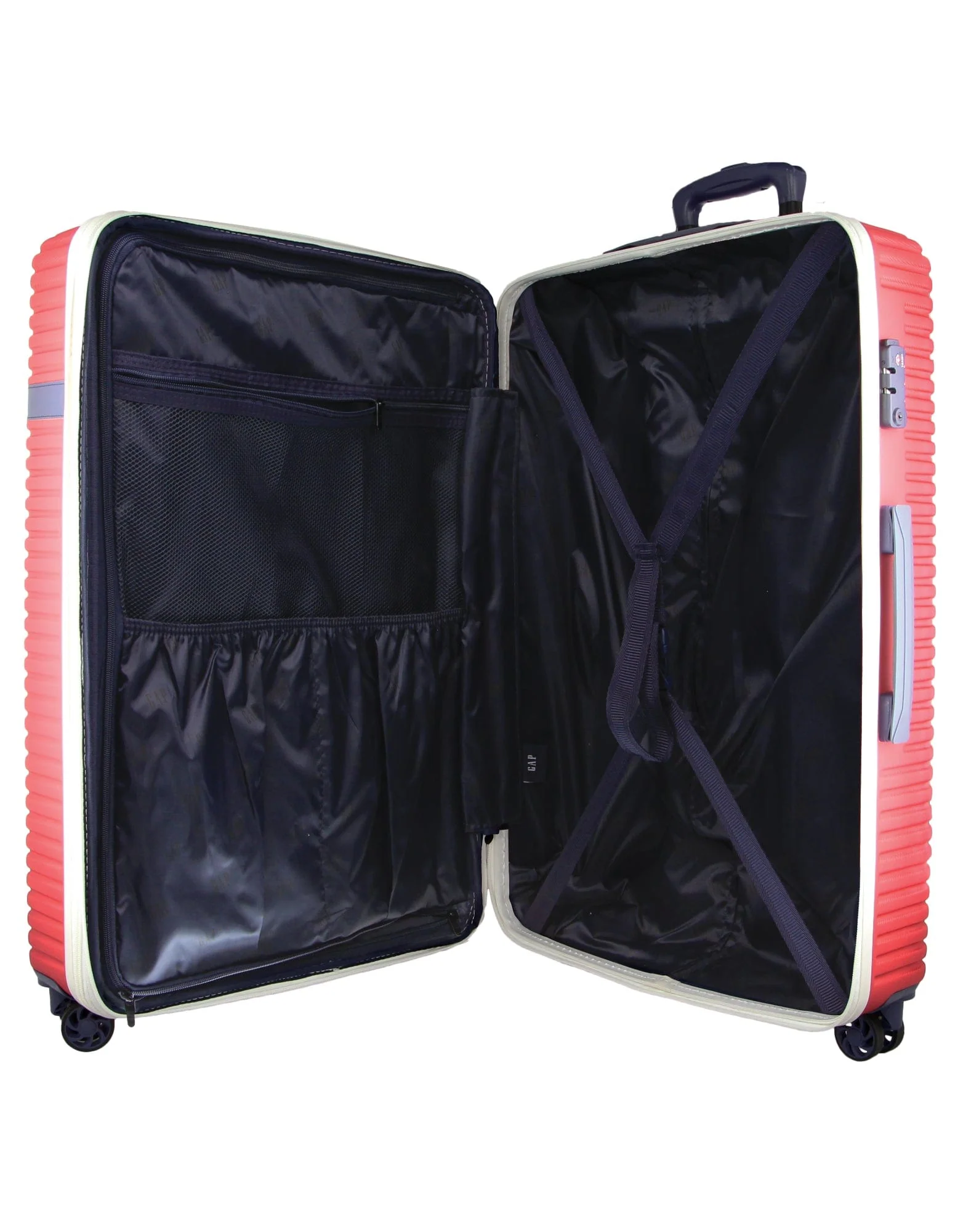 GAP Hard-Shell Suitcase Large Cabin Luggage Set with Tag (Red) [2-Pieces] - Image 7