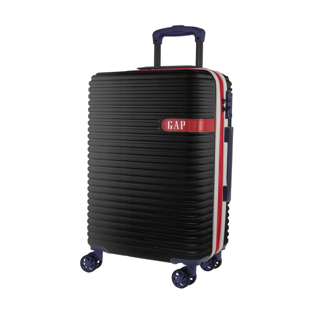GAP Hard-Shell Suitcase Medium Cabin Luggage Set with Tag (Black) [2-Pieces] - Image 3