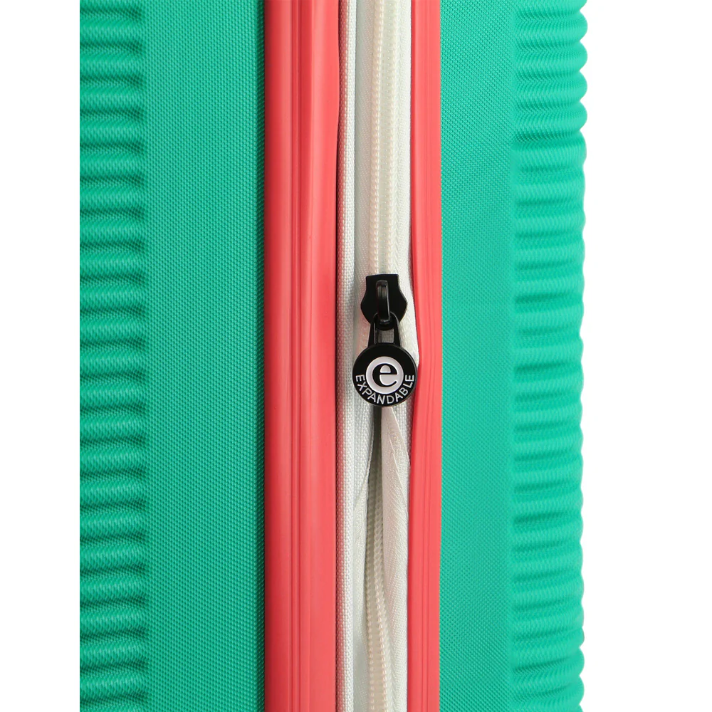 GAP Stripe Hard-Shell Cabin Suitcase TSA Lock Luggage 56x35cm Turquoise - Image 5