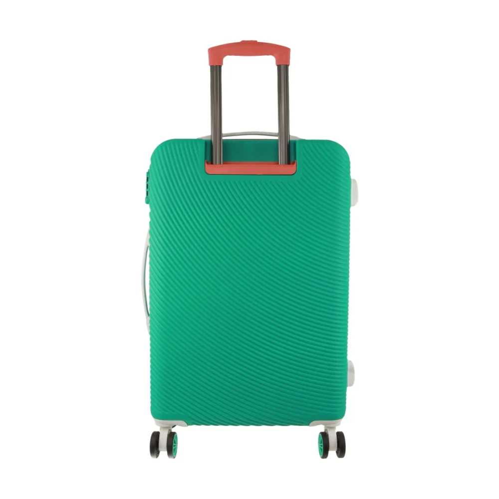 GAP Stripe Travel Hard-Shell Suitcase Medium Luggage 67x46cm Turquoise - Image 4