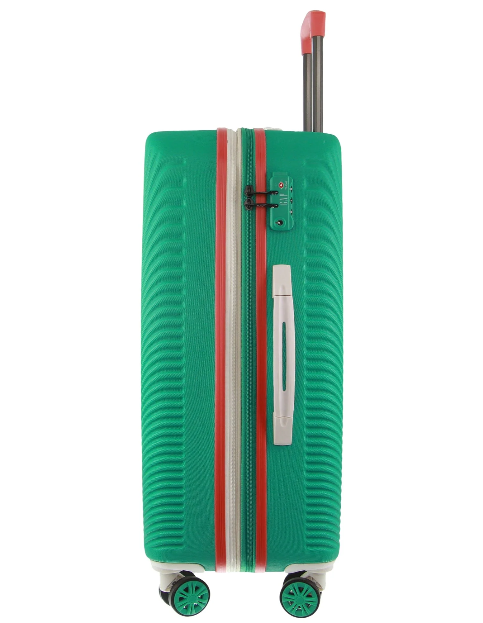 GAP Stripe Travel Hard-Shell Suitcase Medium Luggage 67x46cm Turquoise - Image 7