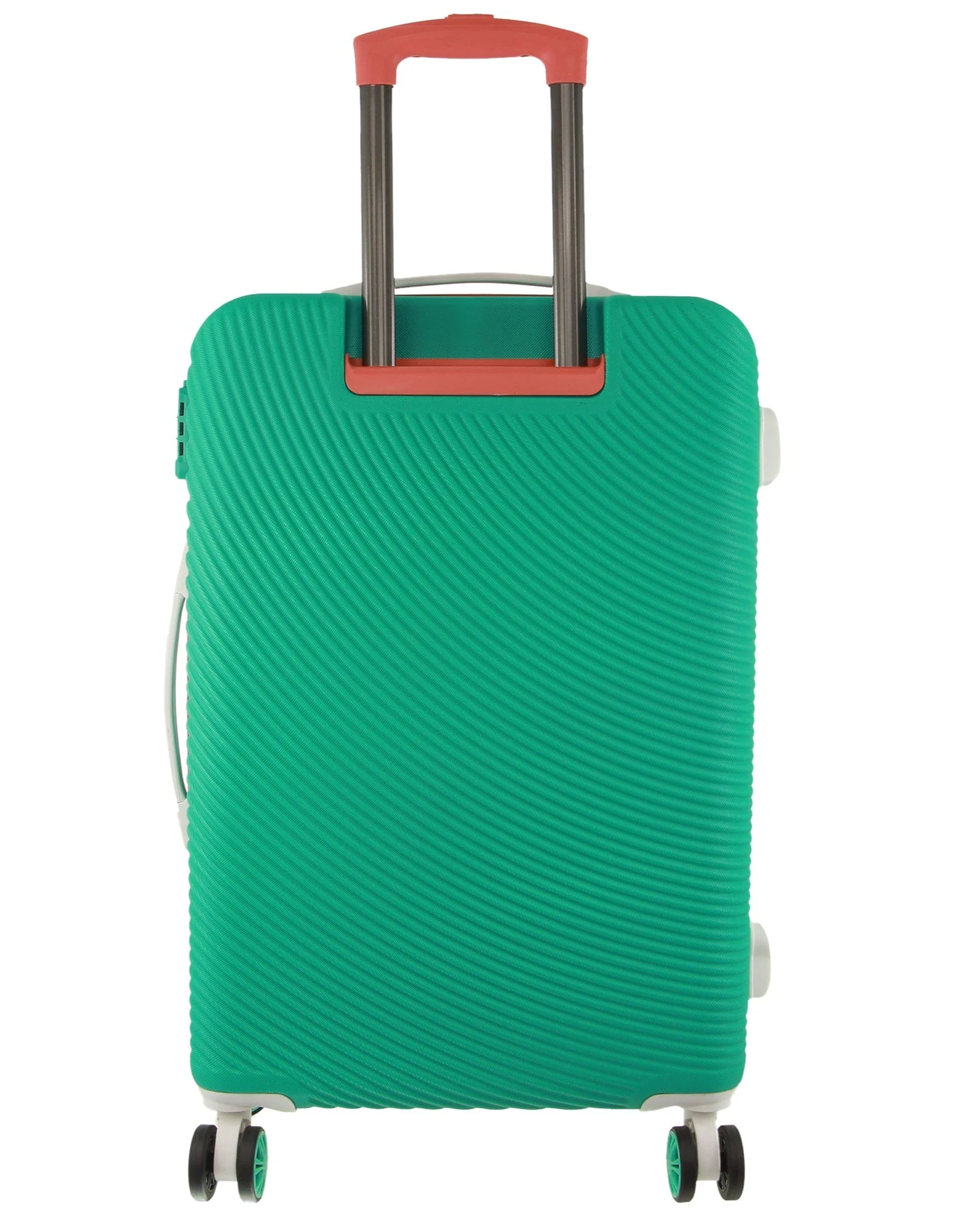 GAP Stripe Travel Suitcase Hard-Shell TSA Lock Large Luggage 76cm Turquoise - Image 8