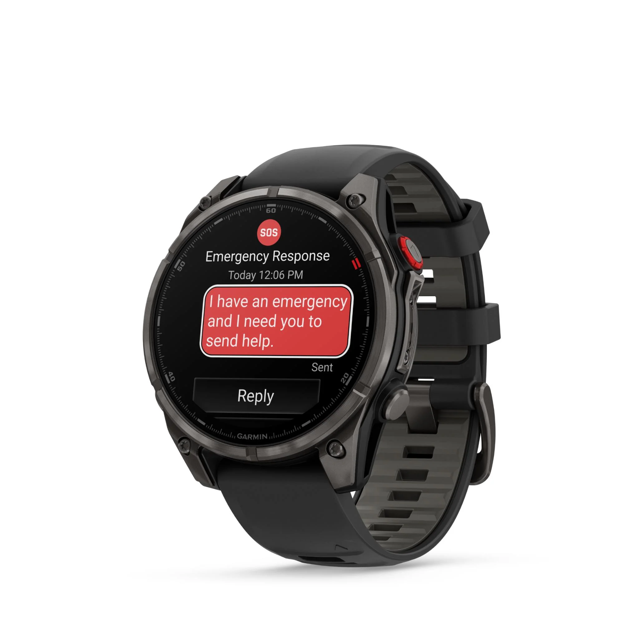 Garmin Fenix 8 Pro 47mm AMOLED Sapphire Edition Carbon Grey Titanium with Black + Pebble Grey Band - Image 4