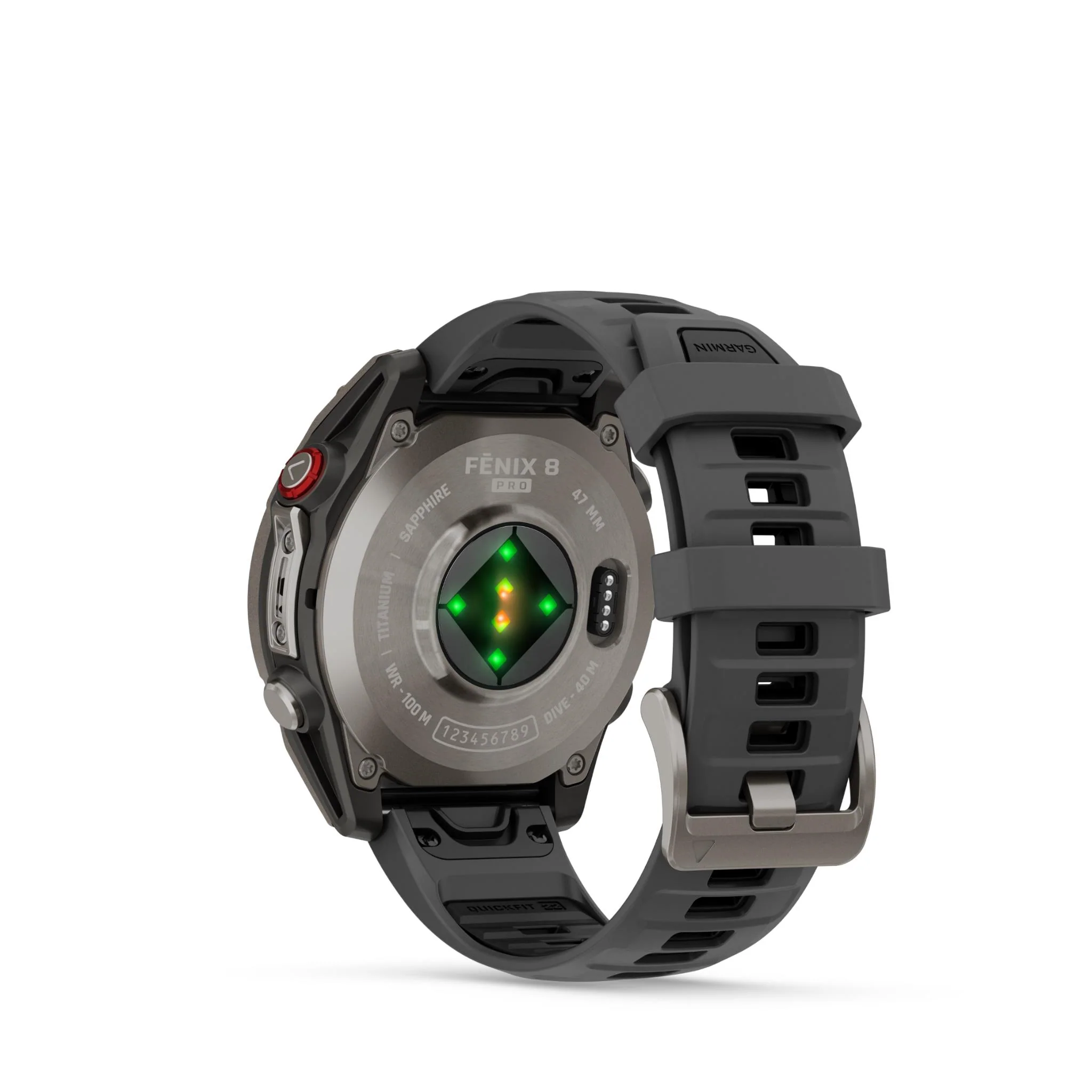 Garmin Fenix 8 Pro 47mm AMOLED Sapphire Edition Titanium with Graphite + Black Band - Image 14