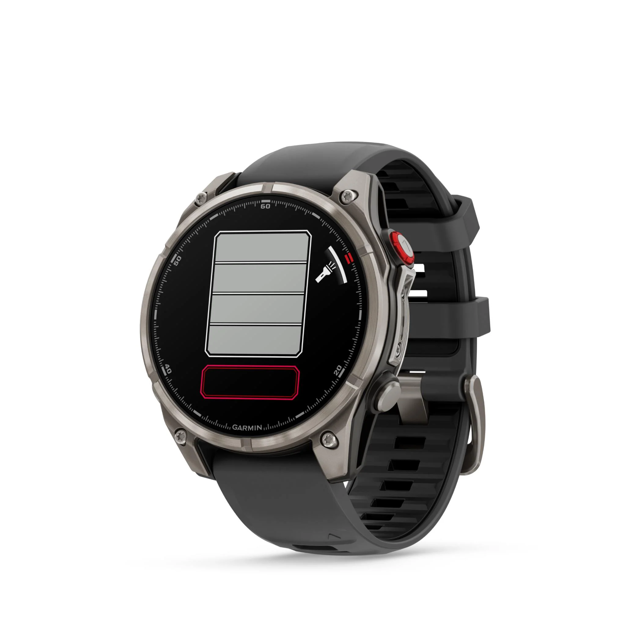 Garmin Fenix 8 Pro 47mm AMOLED Sapphire Edition Titanium with Graphite + Black Band - Image 5