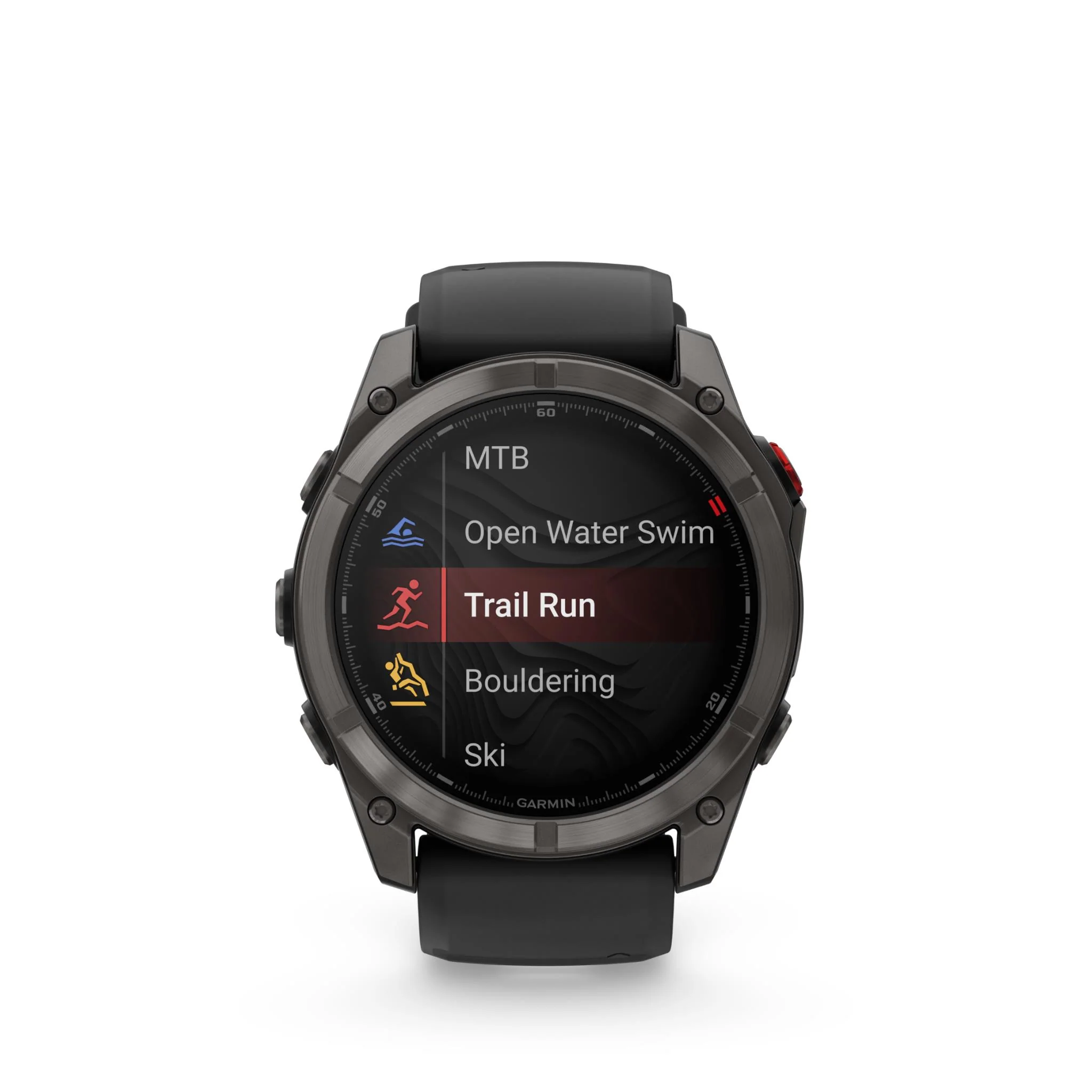 Garmin Fenix 8 Pro 51mm AMOLED Sapphire Edition Carbon Grey Titanium with Black + Pebble Grey Band - Image 12
