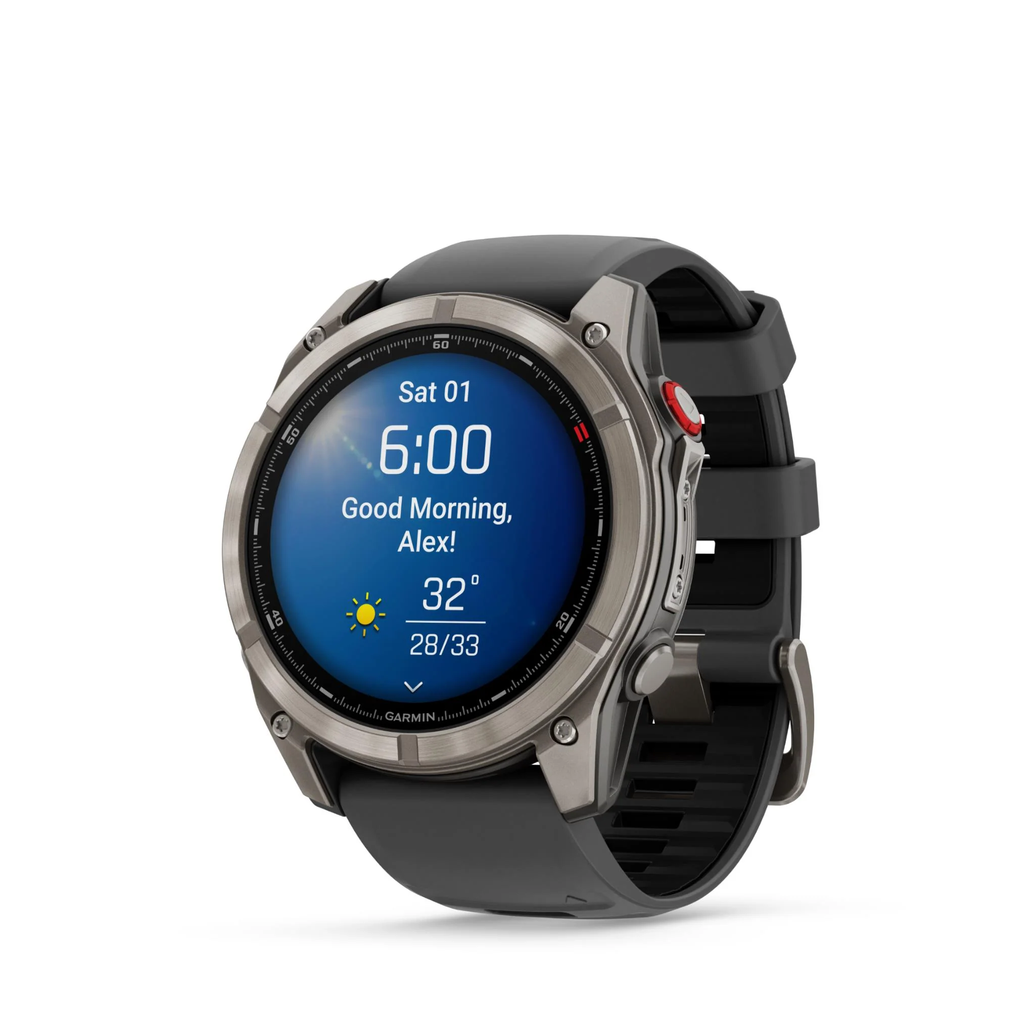 Garmin Fenix 8 Pro 51mm AMOLED Sapphire Edition Titanium with Graphite + Black Band - Image 7