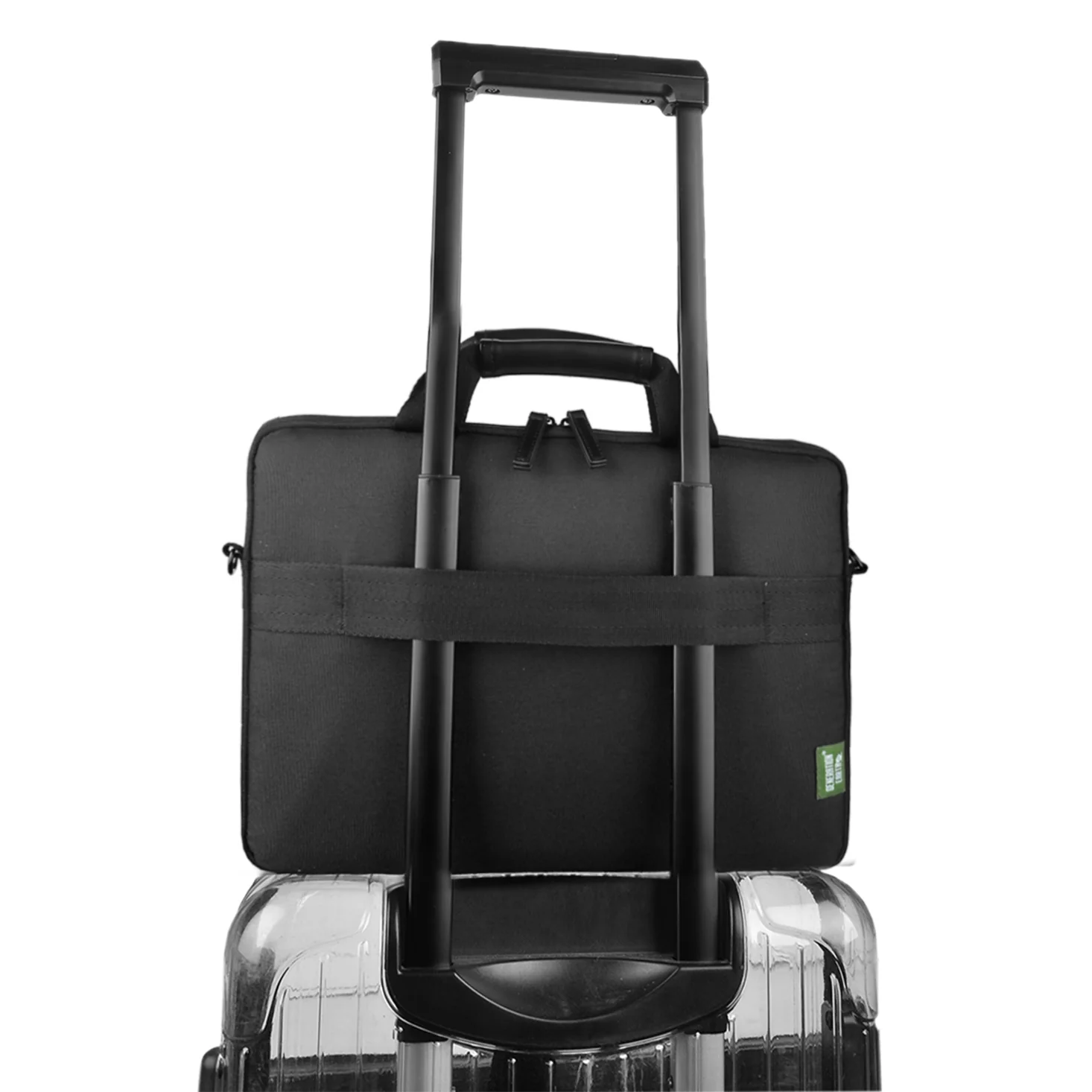 Generation Earth 13.3" Slim Laptop Briefcase (Black) - Image 4