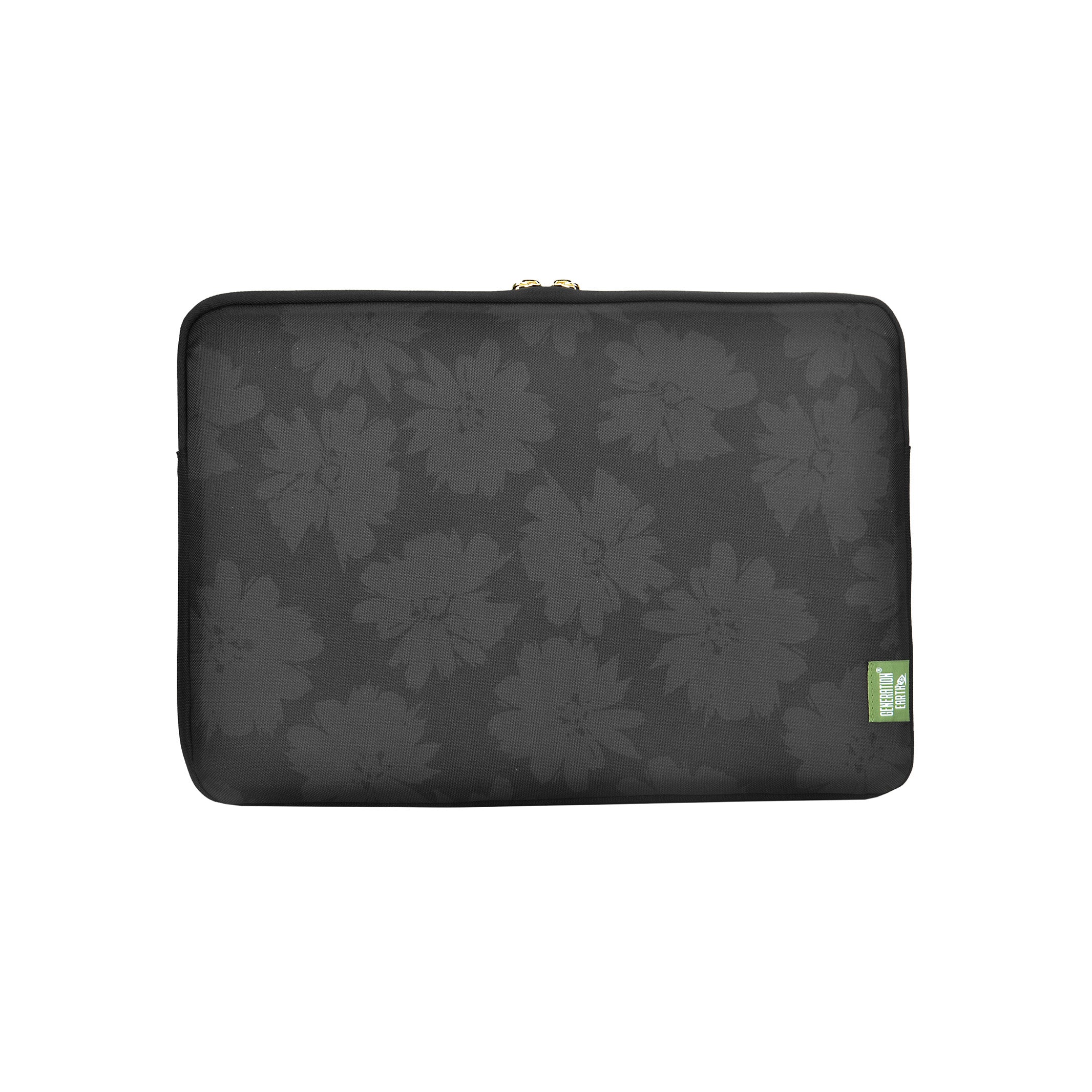 Generation Earth Artisan 13.3" Laptop Sleeve (Black Flower) - Image 3