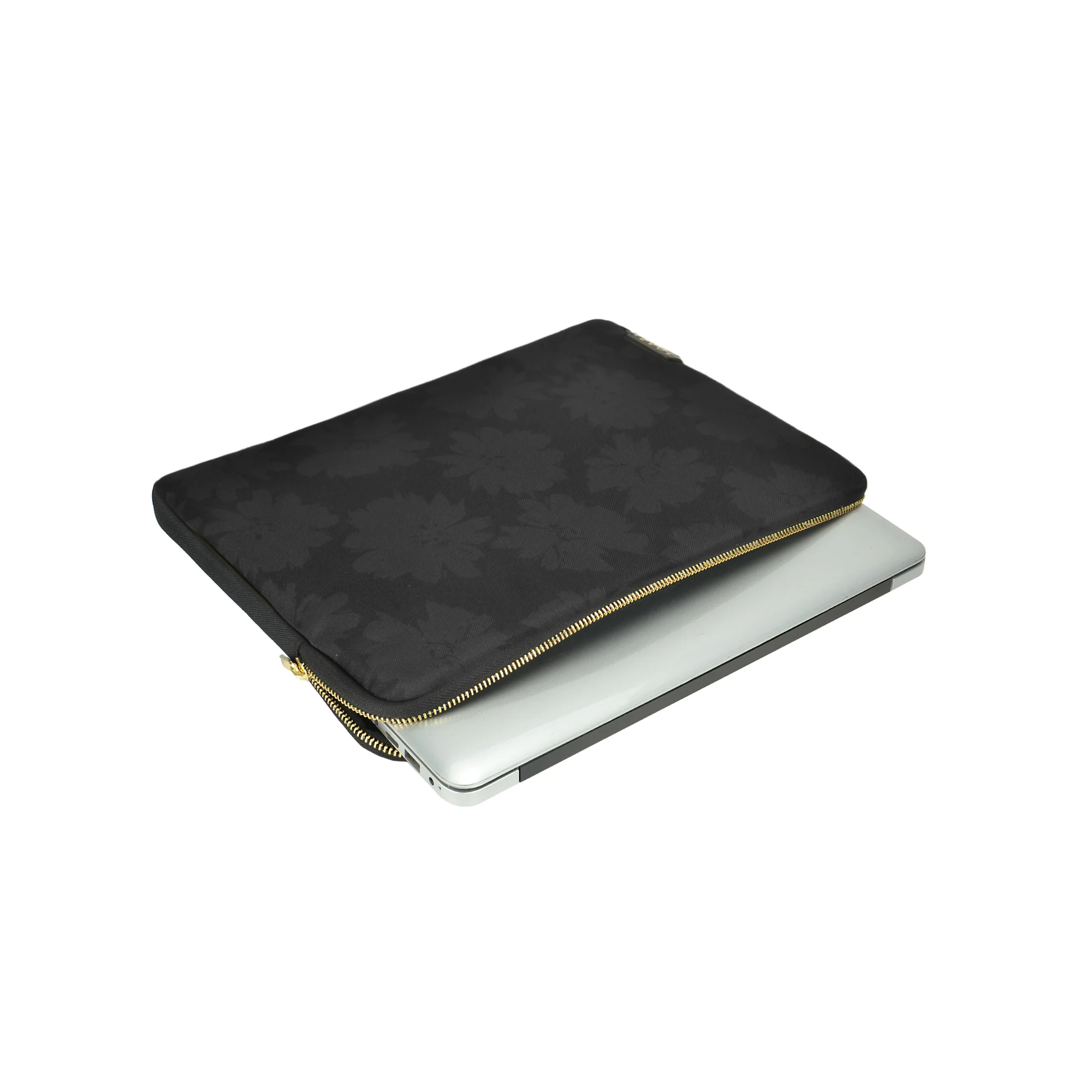 Generation Earth Artisan 13.3" Laptop Sleeve (Black Flower) - Image 4