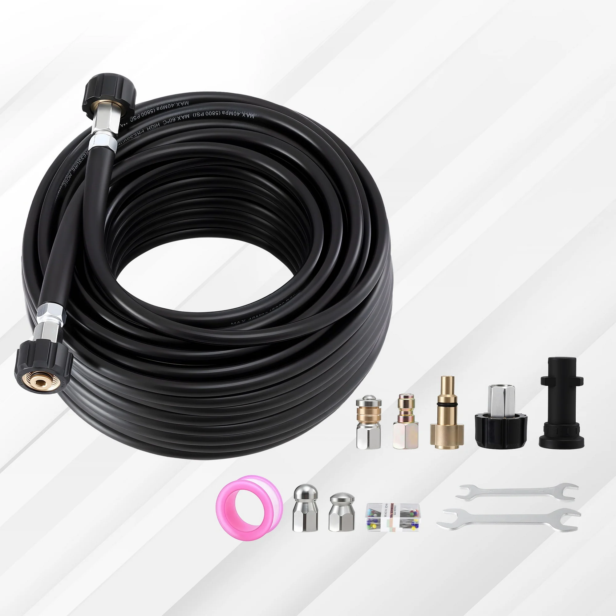 Giantz Pressure Washer Hose 30M 5800PSI Power Replacement Extension 1/4'' Quick Connect - Image 2