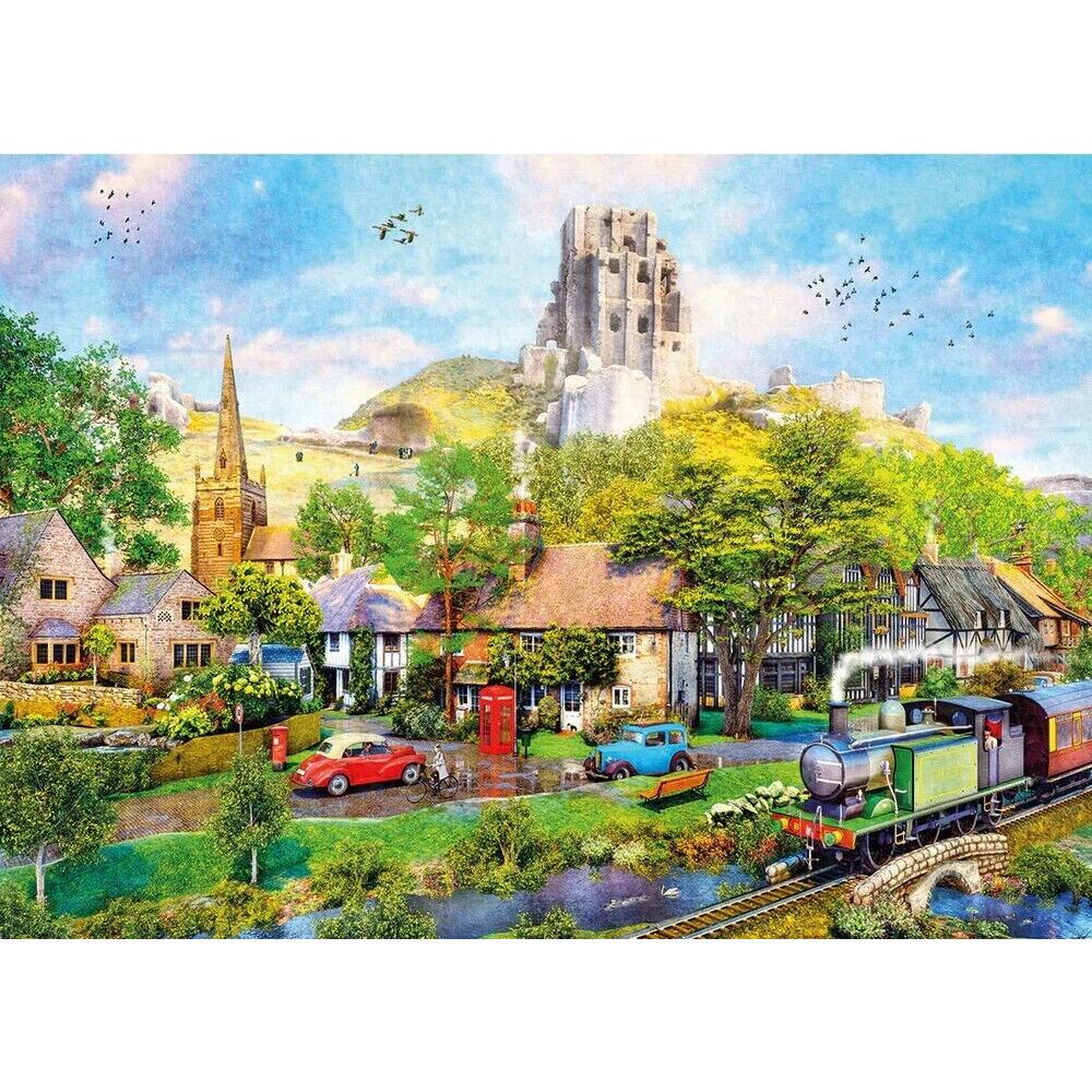 Gibsons 1000pc Below Corfe Castle Puzzle - Image 2