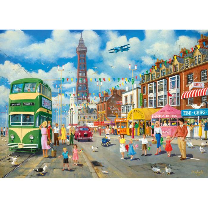 Gibsons 1000pc Blackpool Promenade Puzzle - Image 2