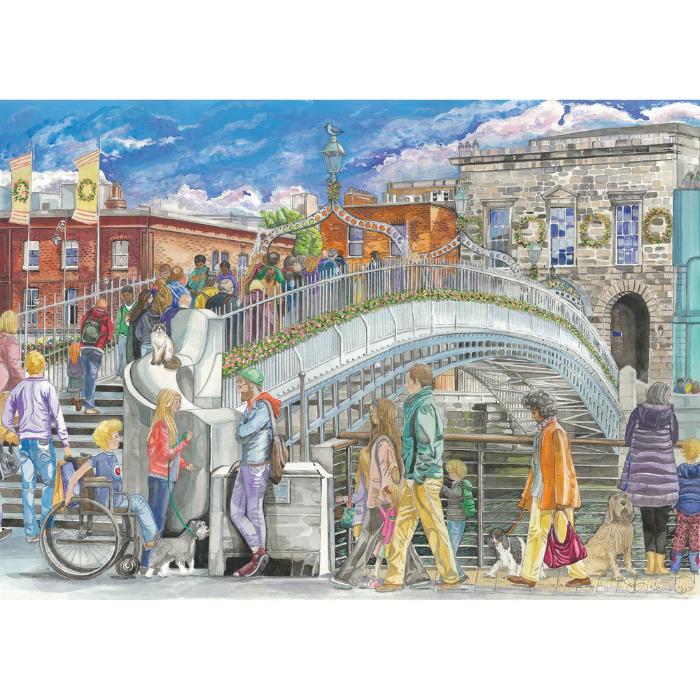 Gibsons 1000pc Ha'Penny Bridge Puzzle - Image 2