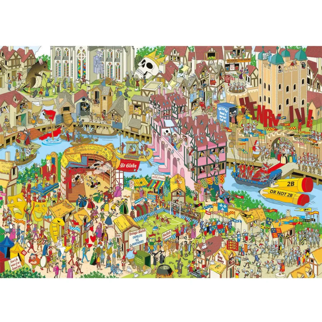 Gibsons 1000pc Jokesaws Shakespeare Puzzle - Image 2