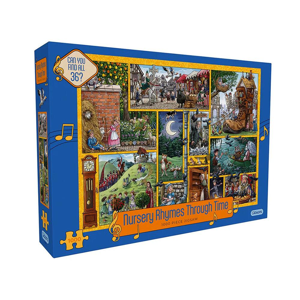 Gibsons 1000pc Nursery Rhymes Thru Time Puzzle