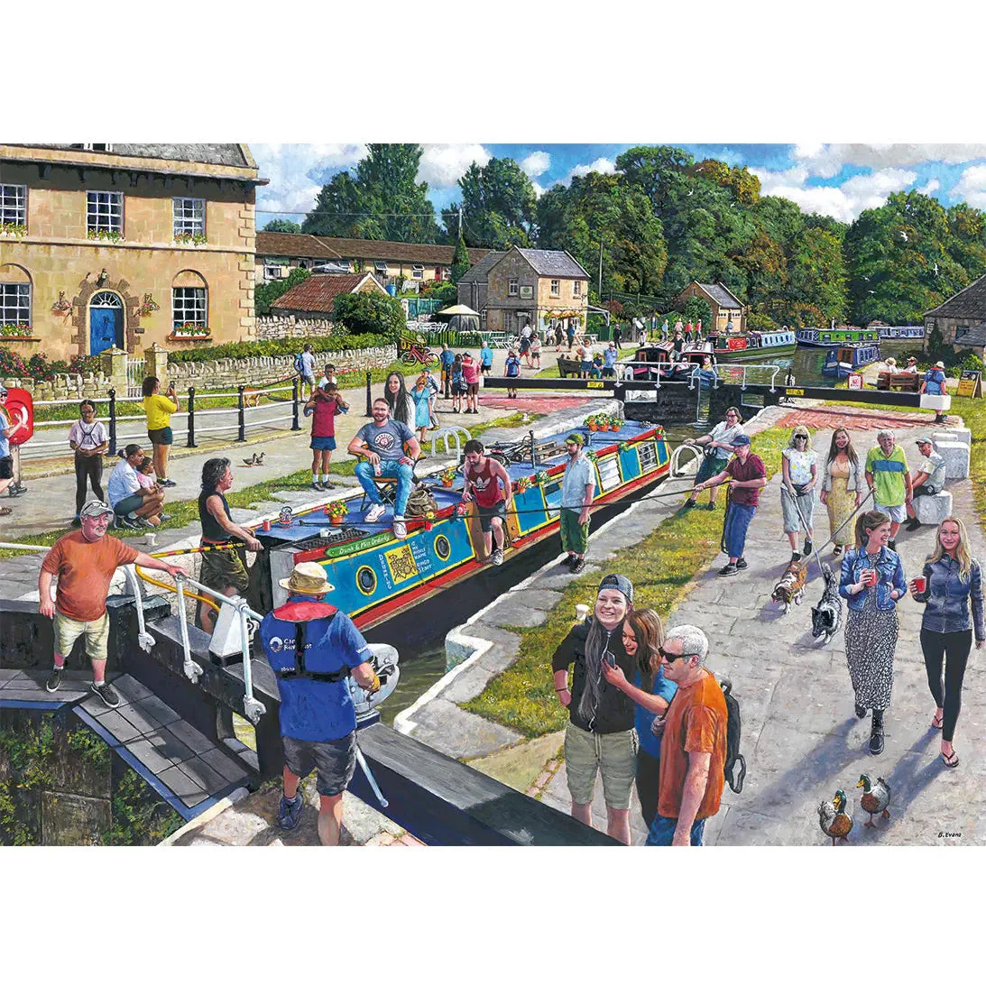 Gibsons 1000pc Wiltshire Waterways Puzzle - Image 2