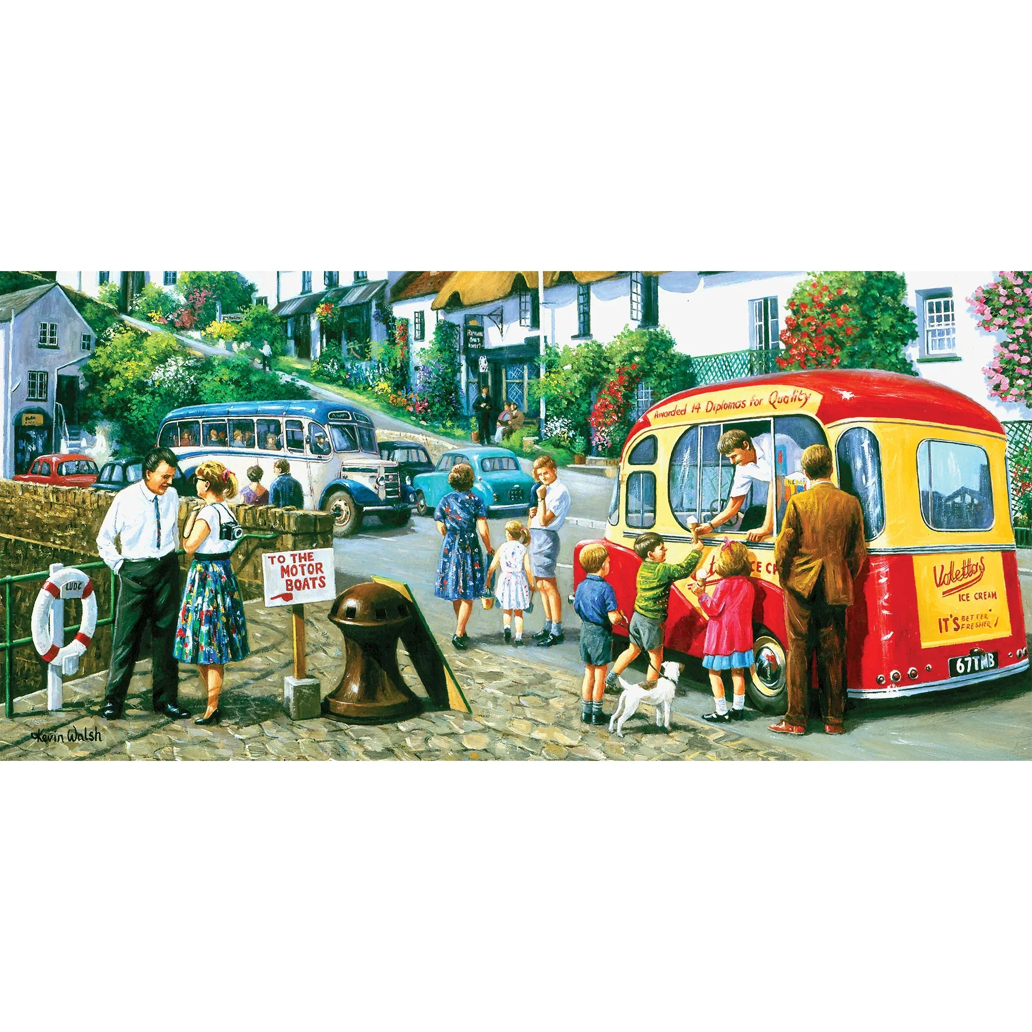 Gibsons 636pc Ice Cream By The River Puzzle - Image 2