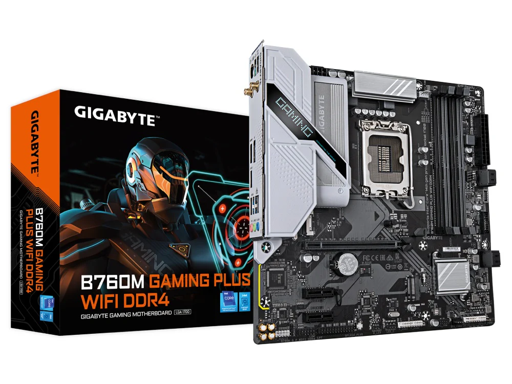 Gigabyte B760M Gaming Plus Wi-Fi DDR4 LGA1700 mATX Motherboard - Image 2