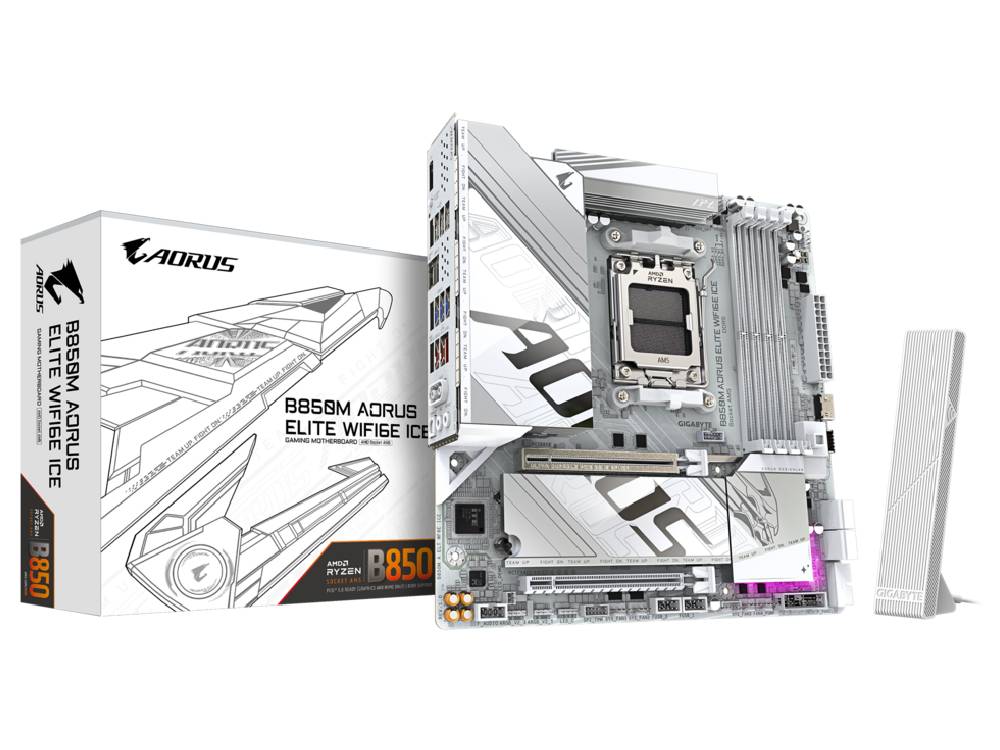 Gigabyte B850M A Elite WiFi6E Ice AM5 m-ATX Motherboard - Image 5